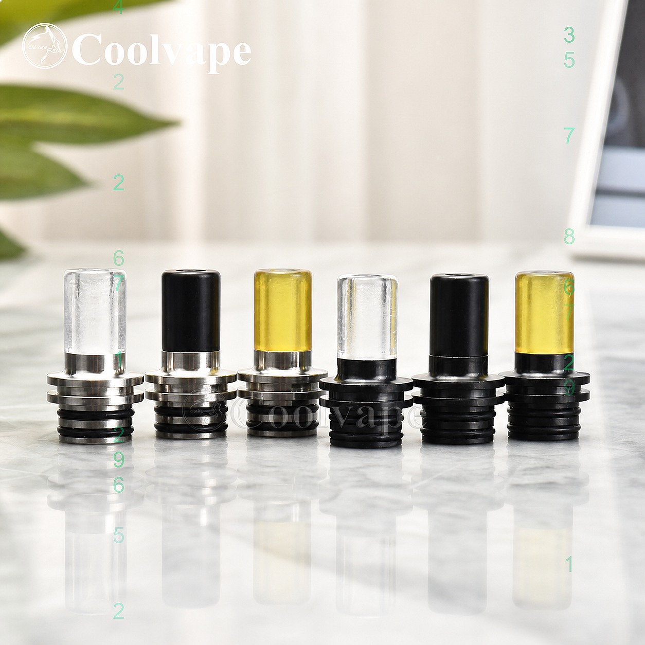 510 MTL Drip Tip ปากเป่าทนความ - Accessories For Vaping บทวิจารณ์และราคา