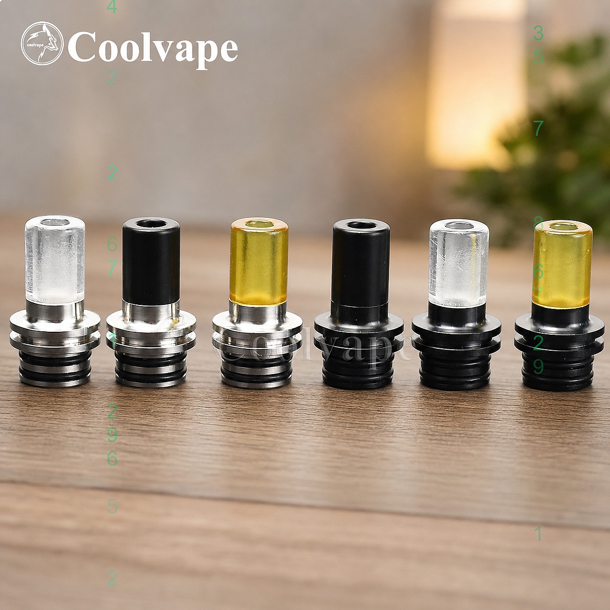 510 MTL Drip Tip ปากเป่าทนความ - Accessories For Vaping บทวิจารณ์และราคา