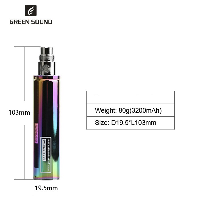 จีเอส เอโก้ 3 3 3200mAh แบตเตอ - Accessories For Vaping บทวิจารณ์และราคา