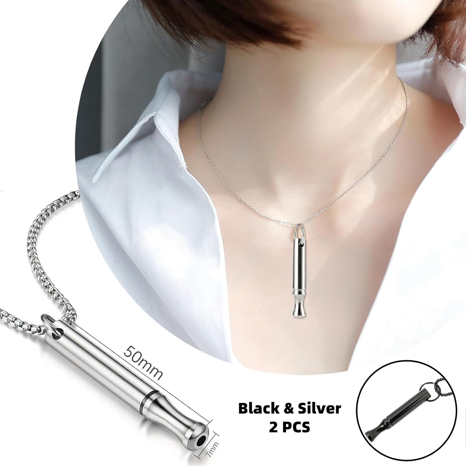 สร้อยคอไทเทเนียมสตีลช่วยหายใจ  - Accessories For Vaping บทวิจารณ์และราคา