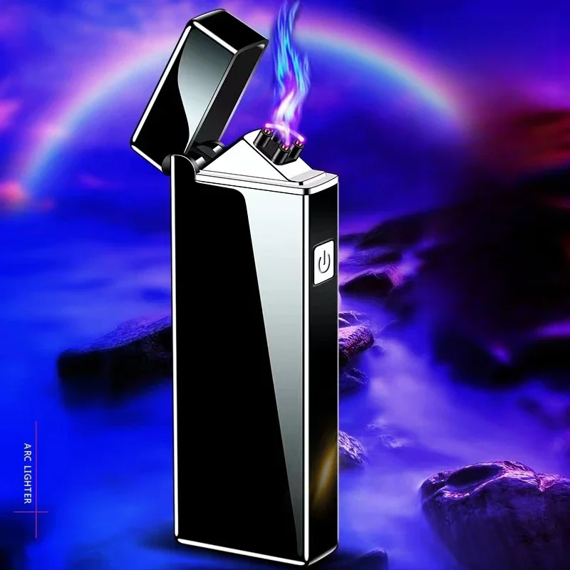 ไฟแช็คไฟฟ้ากันลมชนิดโค้งคู่แบบ - Accessories For Vaping บทวิจารณ์และราคา